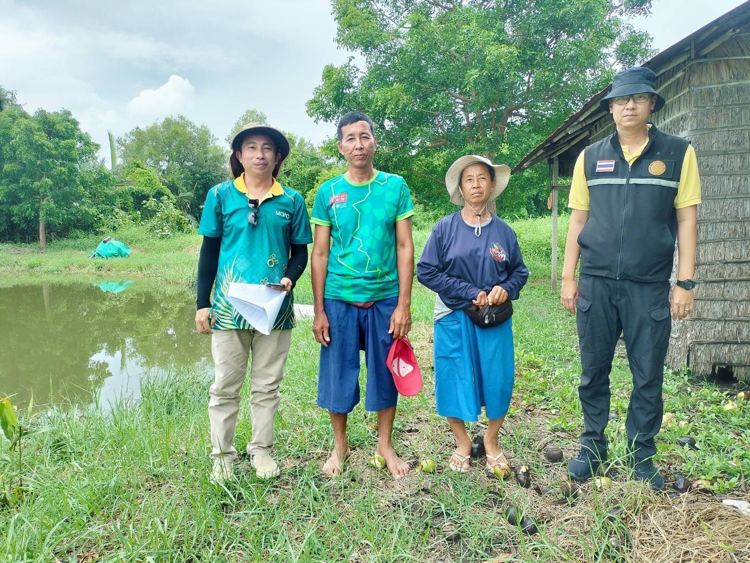 สำนักงานประมงกรุงเทพมหานครลงพื้นที่ตรวจสอบบ่อเกษตรกรผู้เลี้ยงสัตว์น้ำ ทบ.1 เขตบางขุนเทียน กรุงเทพมหานคร