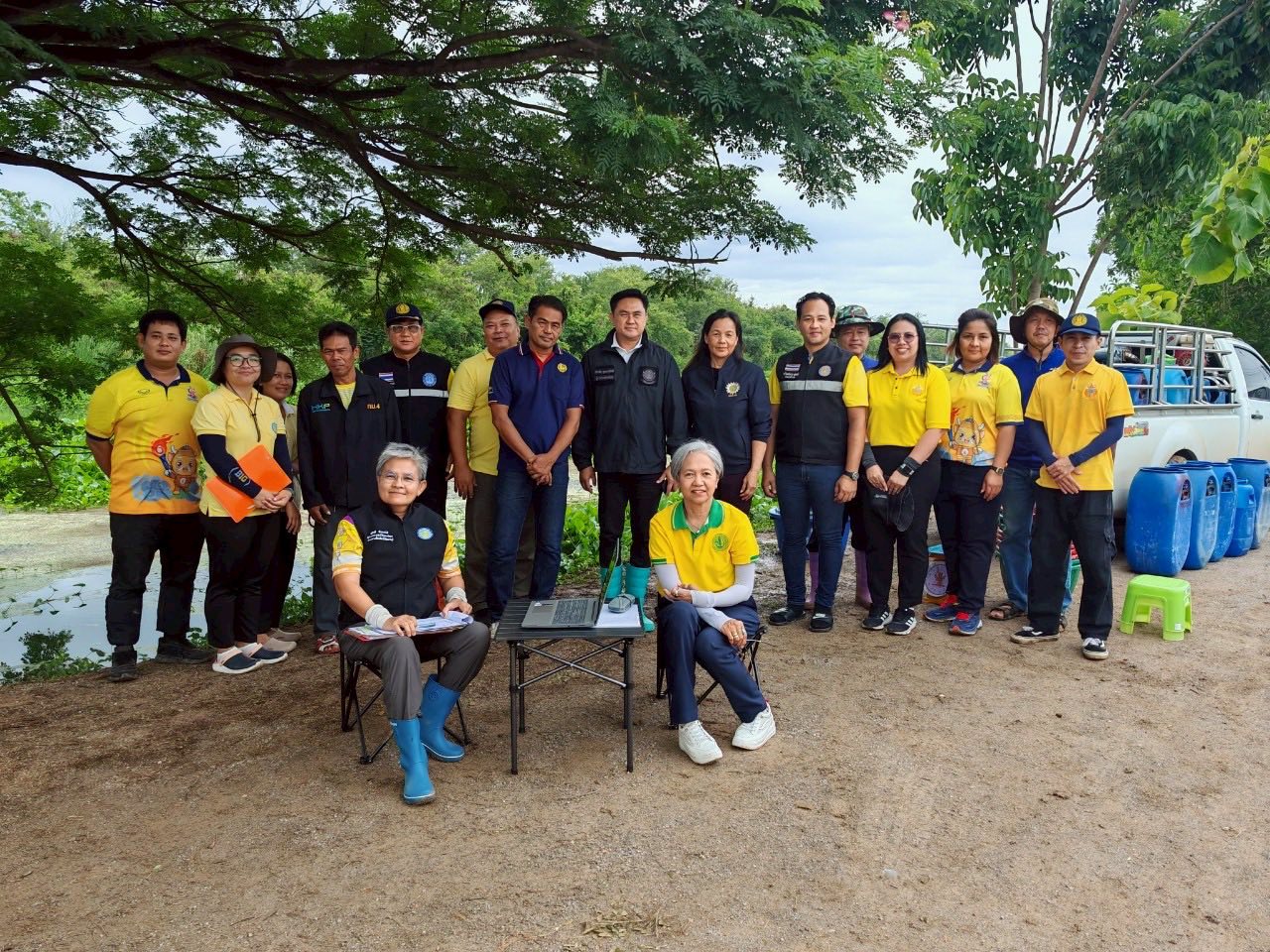 ลงพื้นที่ร่วมกับคณะกรรมการแหล่งน้ำ เพื่อปล่อยพันธุ์กุ้งก้ามกราม