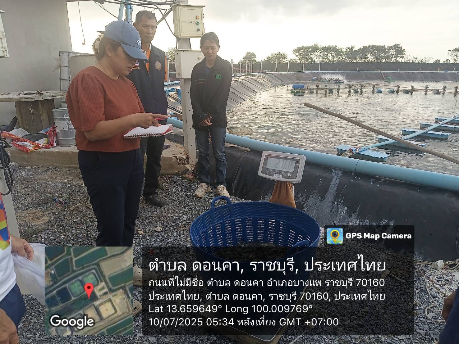 ลงพื้นที่ติดตามตรวจสอบการซื้อขายกุ้งขาวแวนนาไม..คลิก