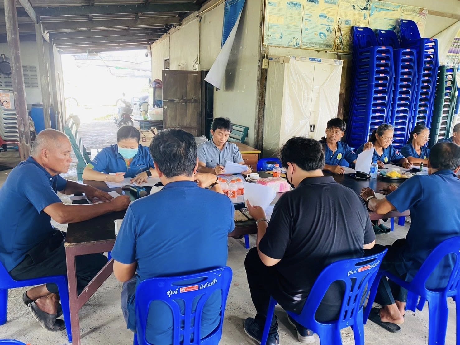 สำนักงานประมงกรุงเทพมหานครเข้าร่วมประชุมศูนย์บริการและถ่ายทอดเทคโนโลยีประจำแขวงแสมดำ และแขวงท่าข้าม เขตบางขุนเทียน กรุงเทพมหานคร