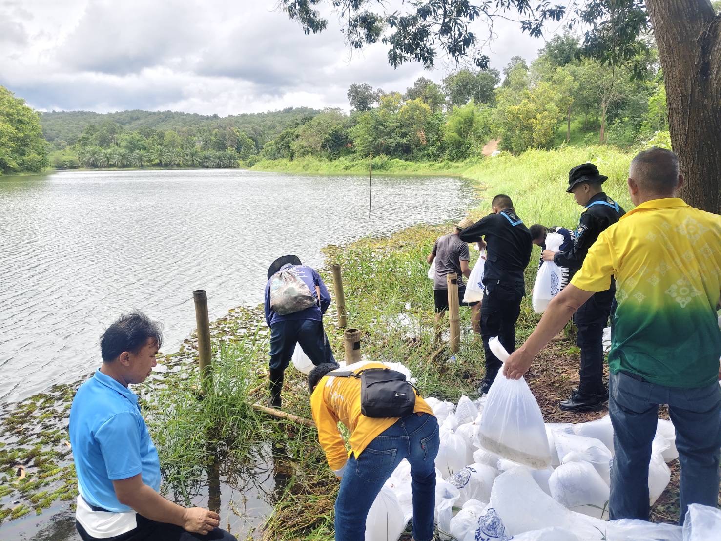 โครงการปล่อยพันธุ์ปลาเพื่อรักษาระบบนิเวศในอ่างเก็บน้ำของชลประทาน 