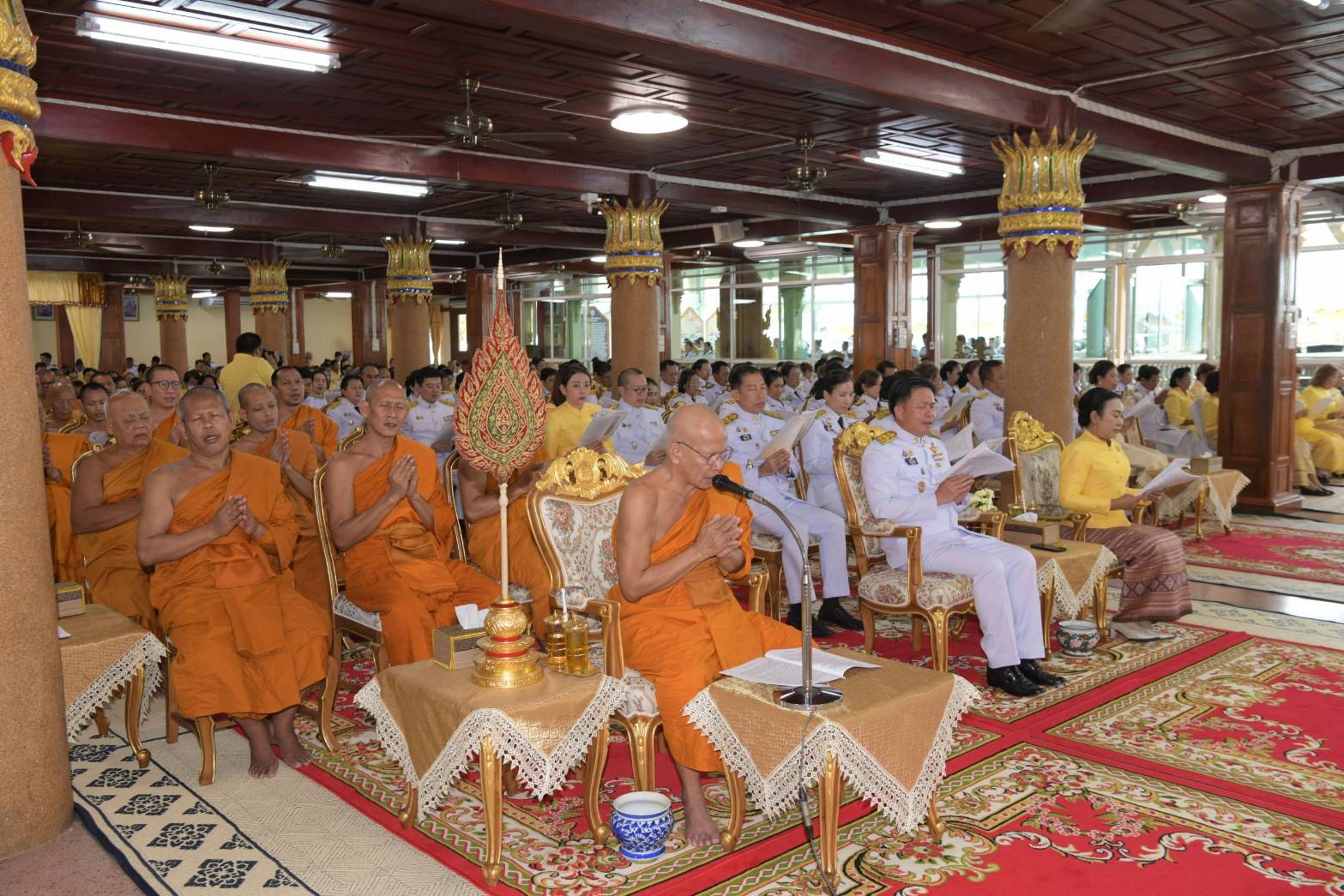 พิธีเจริญพระพุทธมนต์ถวายพระพรชัยมงคลแด่ พระบาทสมเด็จพระเจ้าอยู่หัว และพระบรมวงศานุวงศ์ ประจำปีพุทธศักราช 2568 (ครั้งที่ 7)..คลิก