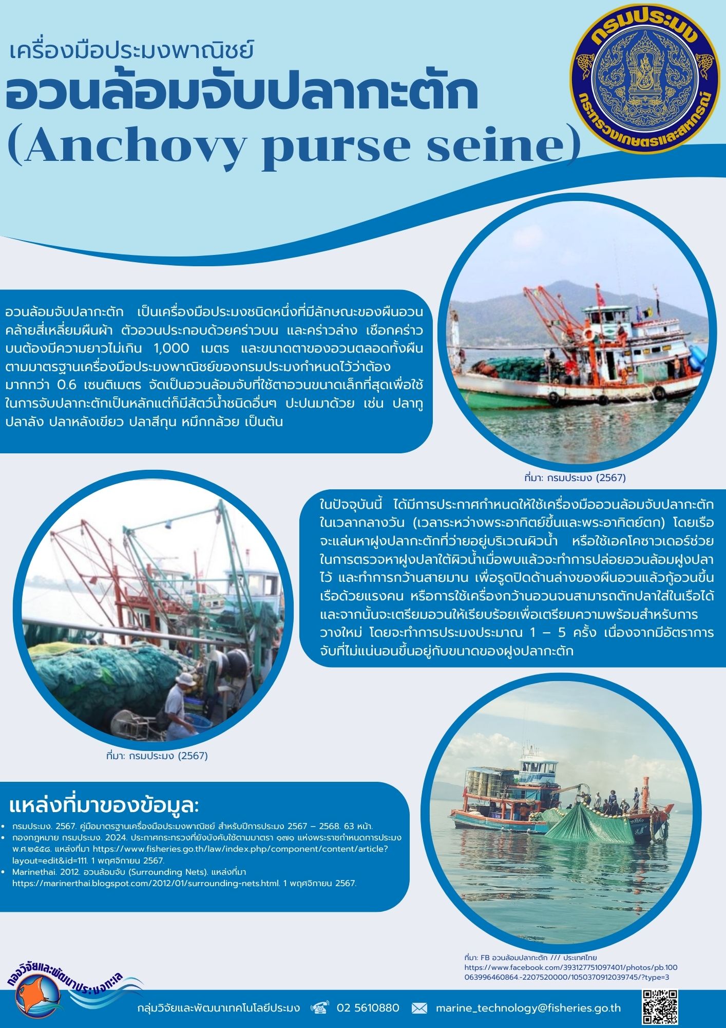 เครื่องมือประมง อวนล้อมจับปลาก