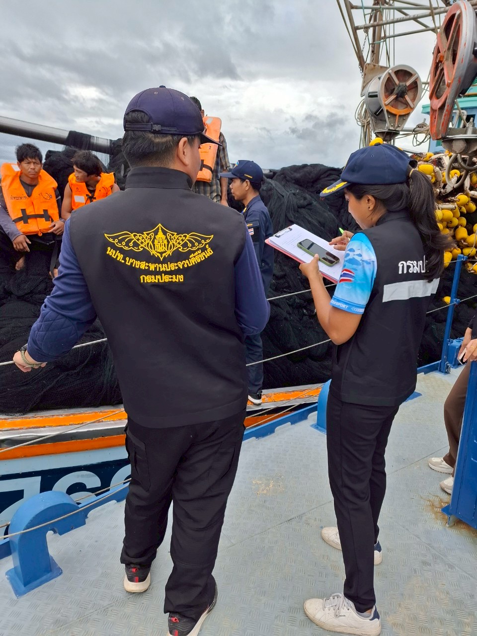กิจกรรมตรวจร่วมบูรณาการแรงงานในเขตพื้นที่ทะเลอ่าวไทย ตั้งแต่จังหวัดประจวบคีรีขันธ์ ถึงจังหวัดสุราษฎร์ธานี 68 