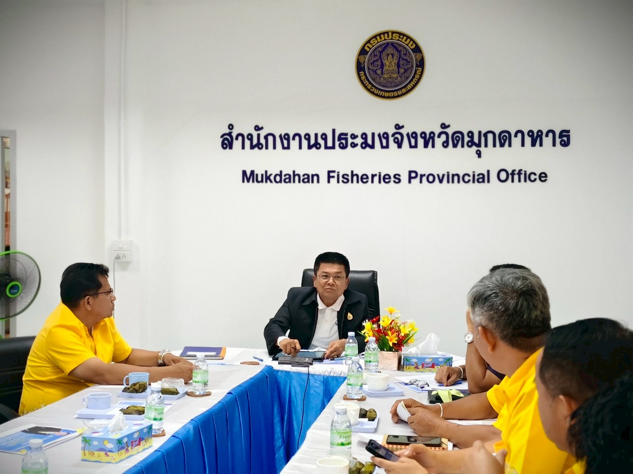 นายบัญชา สุขแก้ว อธิบดีกรมประมง ตรวจเยี่ยมและติดตามงานของหน่วยงานกรมประมง (FC) ของจังหวัดมุกดาหาร..คลิก