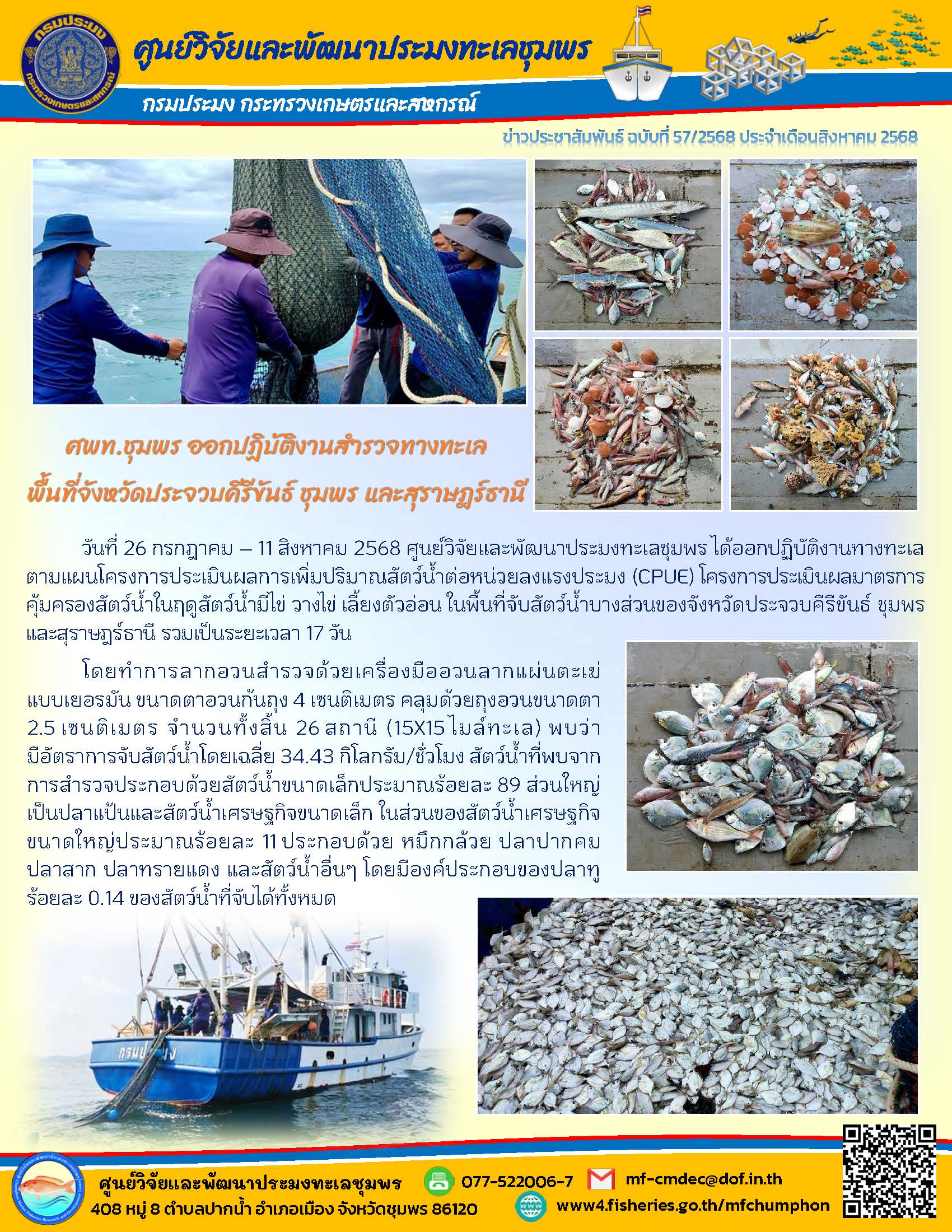 ศพท.ชุมพร ออกปฏิบัติงานสำรวจทา