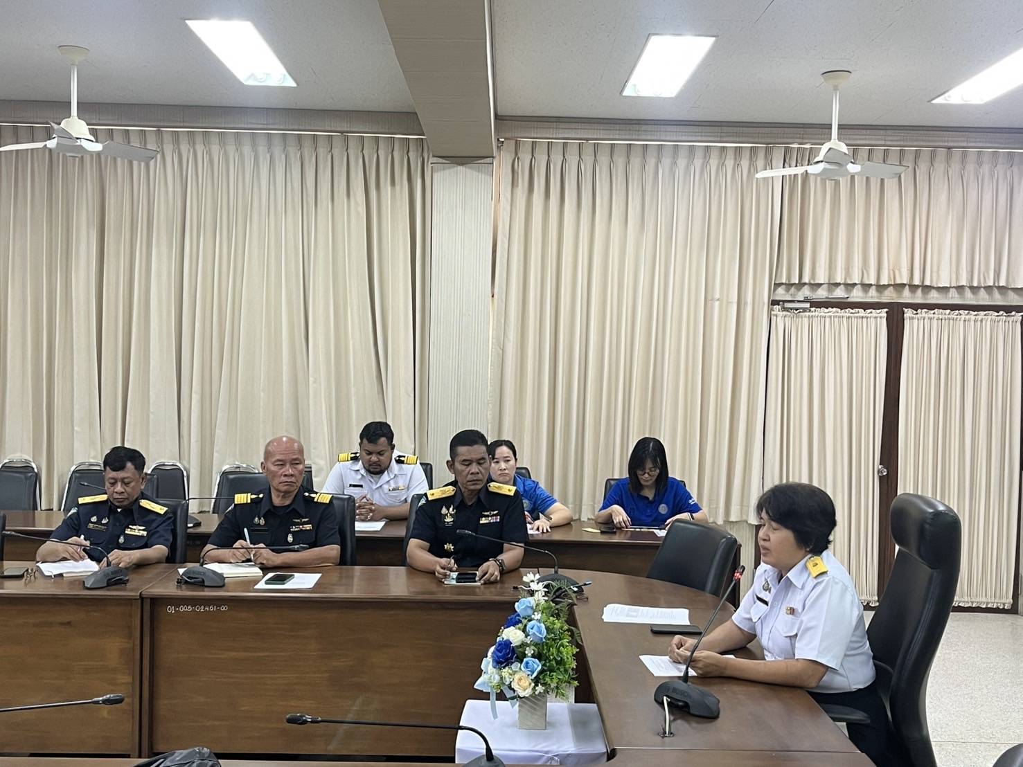 เข้าร่วมประชุมการบริหารจัดการพื้นที่จอดเรือ(คอกเรือ) ภายในศูนย์วิจัยและพัฒนาประมงทะเลระยอง