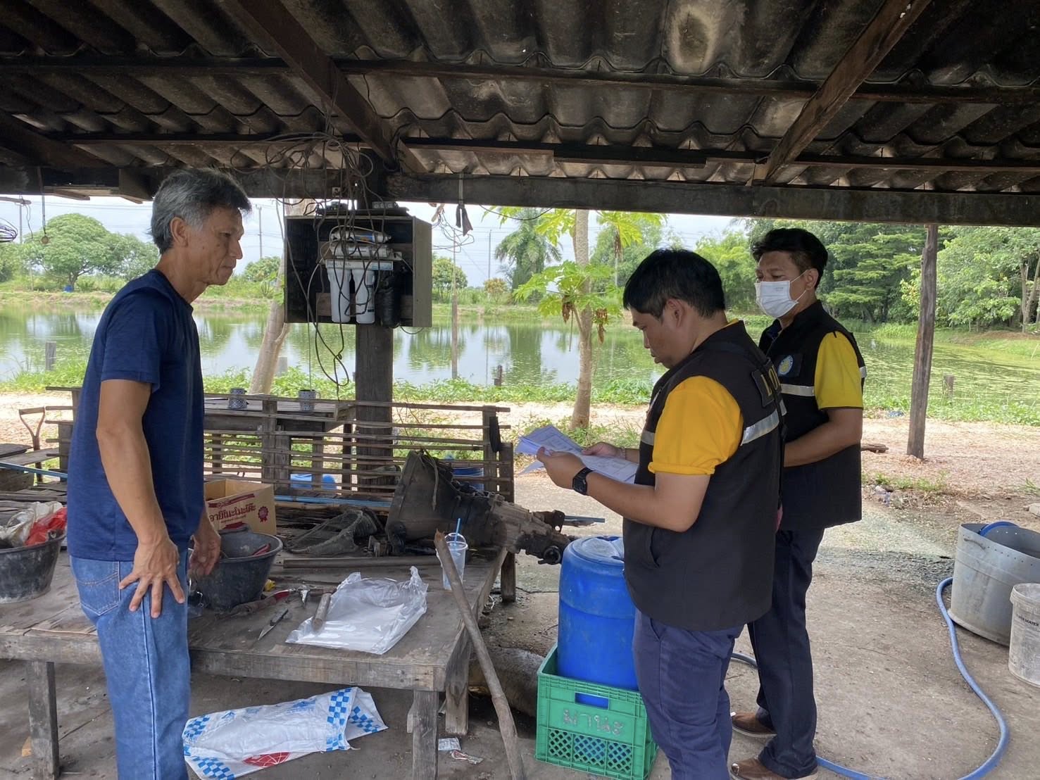สำนักงานประมงพื้นที่กรุงเทพมหานคร ลงพื้นที่ให้บริการขึ้นทะเบียนเกษตรกร เขตลาดกระบัง กรุงเทพมหานคร