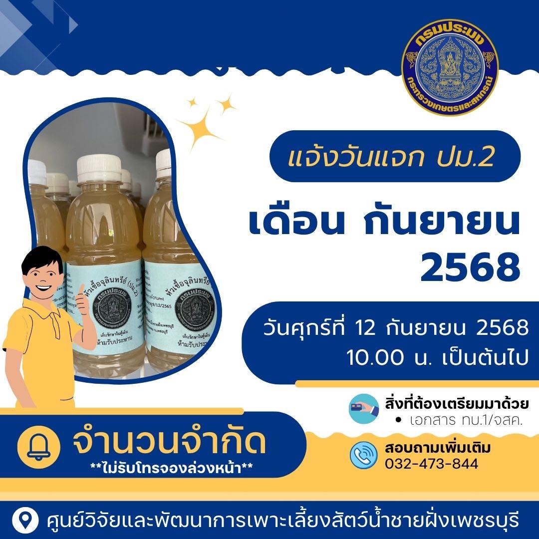 วันแจก ปม 2 เดือน กันยายน 2568..คลิก