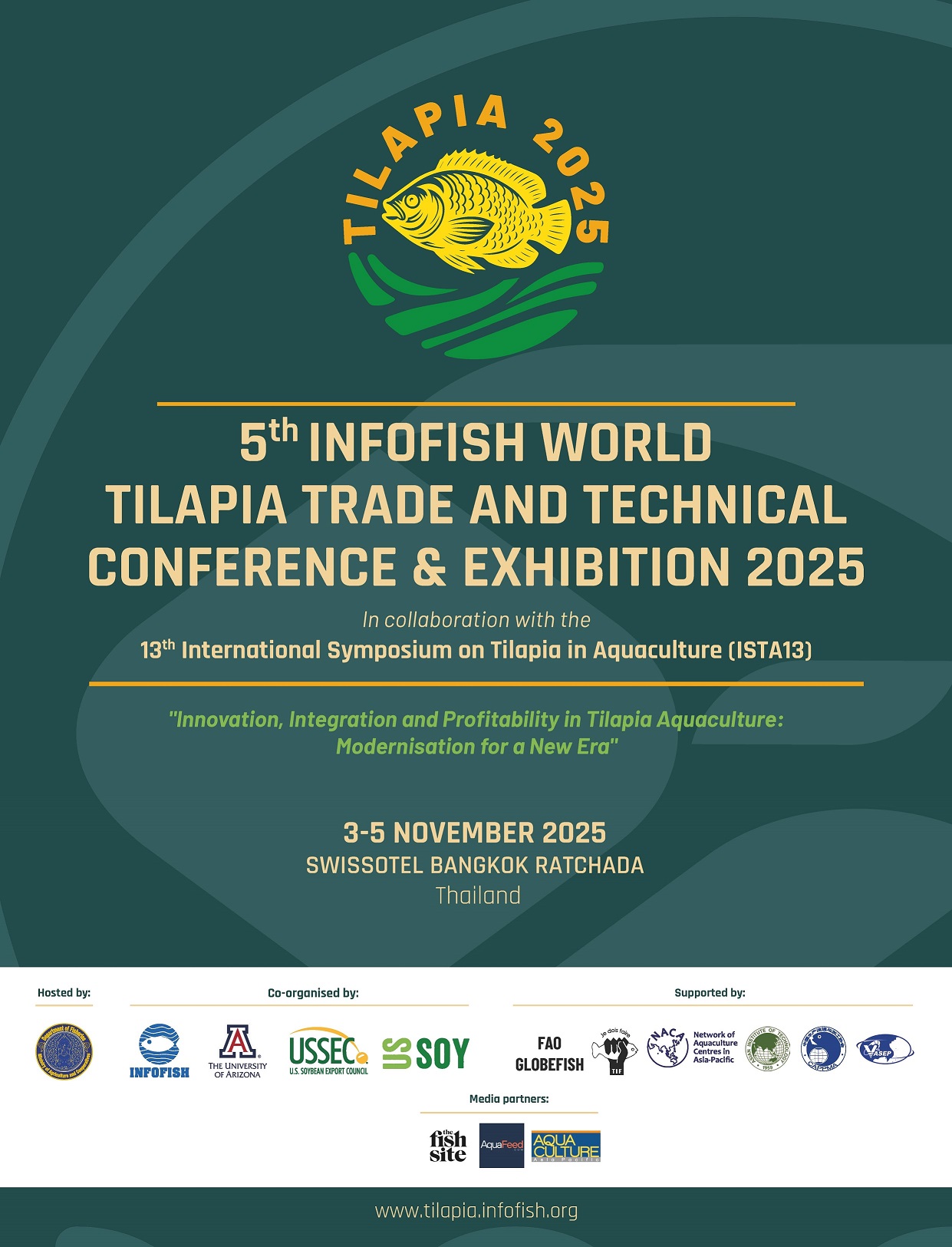 ประชาสัมพันธ์การประชุมระหว่างประเทศ The 5th International Technical and Conference and Exposition on Tilapia