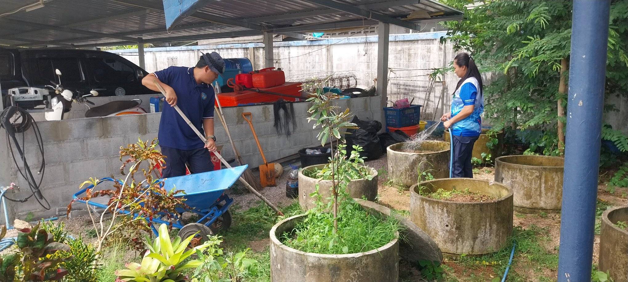 พัฒนาหน่วยฯ ปรับปรุงภูมิทัศน์และตรวจเช็คอุปกรณ์ เดินเรือ เรือตรวจฯ 611
