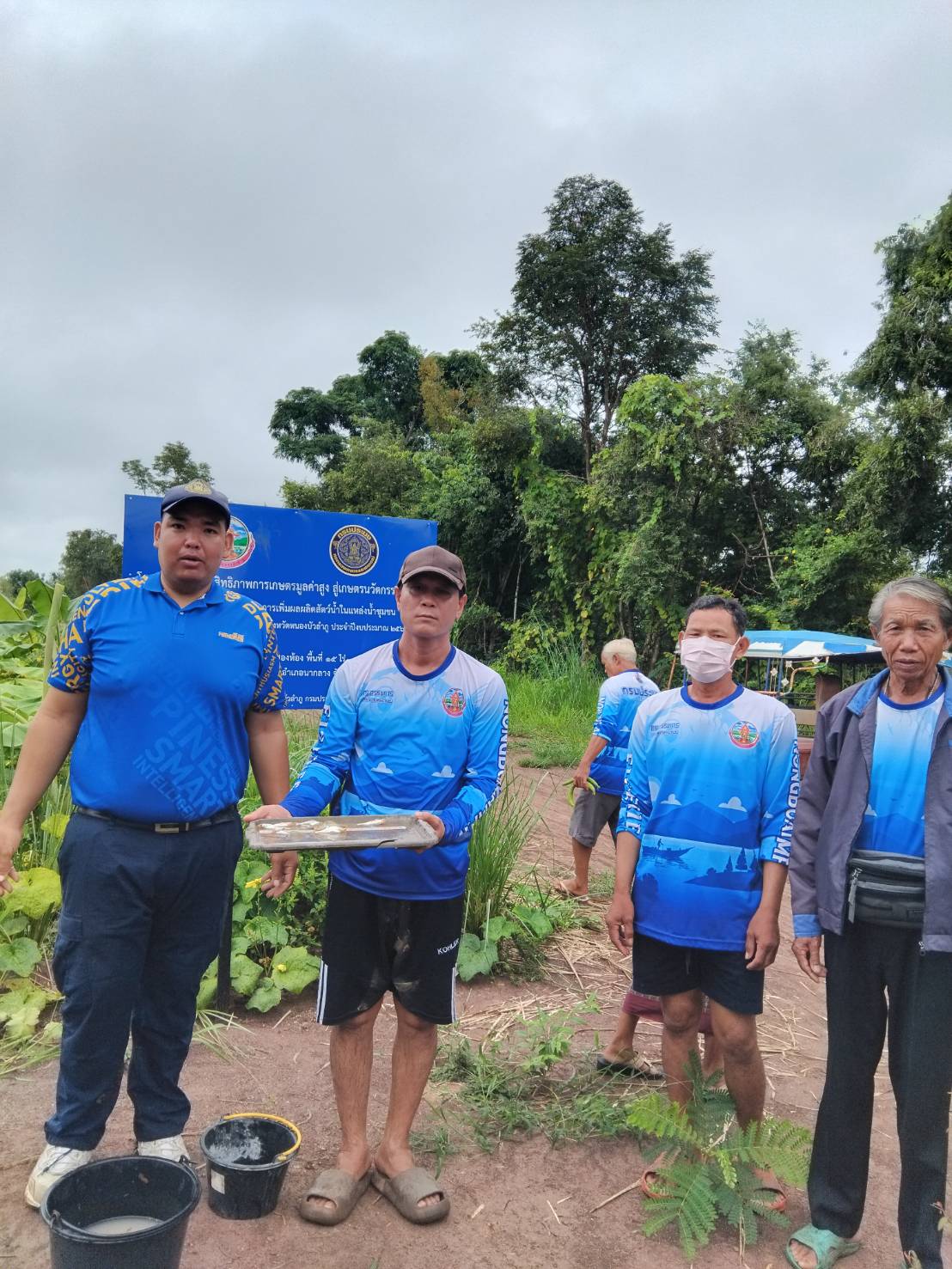 ปฏิบัติงานโครงการเพิ่มประสิทธิภาพการเกษตรมูลค่าสูง สู่เกษตรนวัตกรรมชั้นสูง กิจกรรมย่อยที่ 2 ส่งเสริมการเพิ่มผลผลิตสัตว์น้ำในแหล่งน้ำชุมชน (Y2) เพื่อติดตามให้คำแนะนำ และประเมินผลผลิตสัตว์น้ำของแหล่งที่ร่วมโครงการ