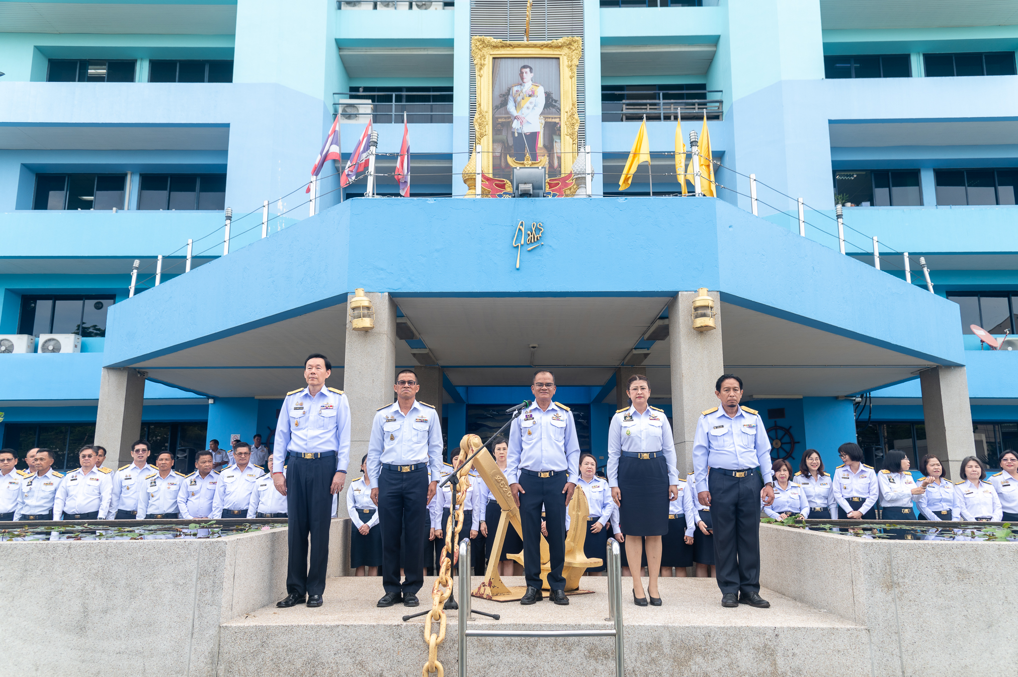 กรมประมงจัดกิจกรรมเคารพธงชาติและร้องเพลงชาติไทย เนื่องในวันพระราชทานธงชาติไทย (Thai National Flag Day) 28 กันยายน ประจำปี 2568