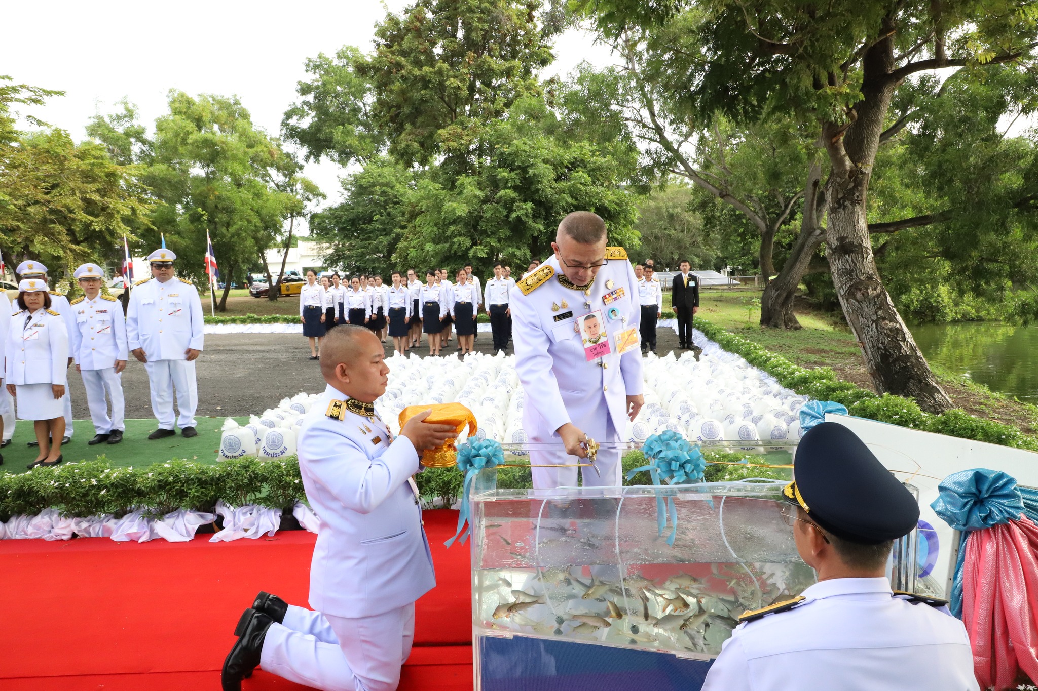 พระเจ้าวรวงศ์เธอ พระองค์เจ้าสิริภาจุฑาภรณ์ ทรงโปรดให้ผู้แทนพระองค์ ไปในการปล่อยพันธุ์สัตว์น้ำ เนื่องในโอกาสวันคล้ายวันประสูติ วันที่ ๘ ตุลาคม ๒๕๖๘