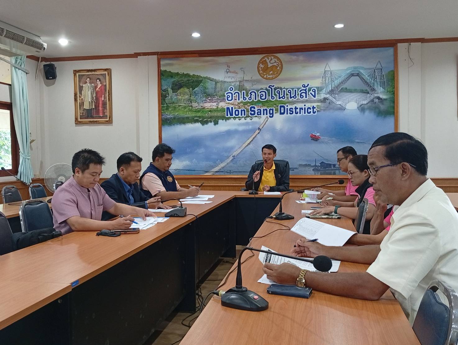 ร่วมประชุมคณะกรรมการให้ความช่วยเหลือผู้ประสบภัยพิบัติอำเภอโนนสัง (ก.ช.ภ.อ.) ครั้งที่ 1/2568