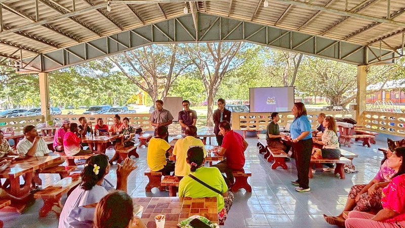 ร่วมประชุมชี้แจงแนวทางในการจัดการทรัพยากรปลาจิ้มฟันจระเข้ยักษ์