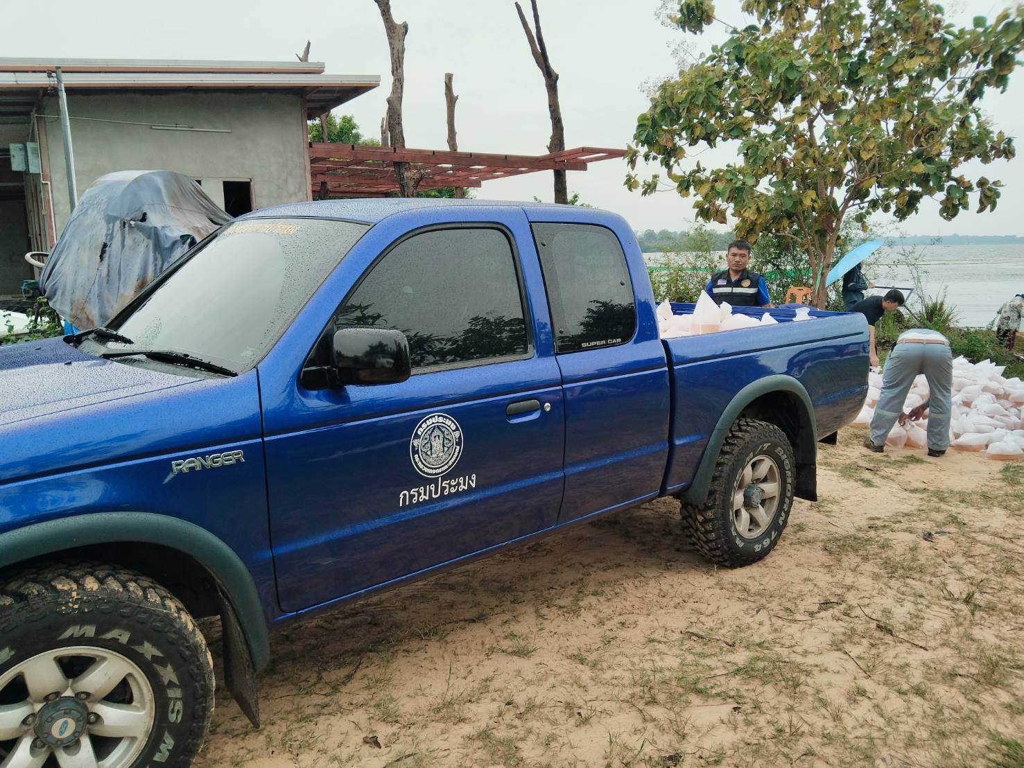 ปล่อยพันธ์ุกุ้งก้ามกรามลงในเขื