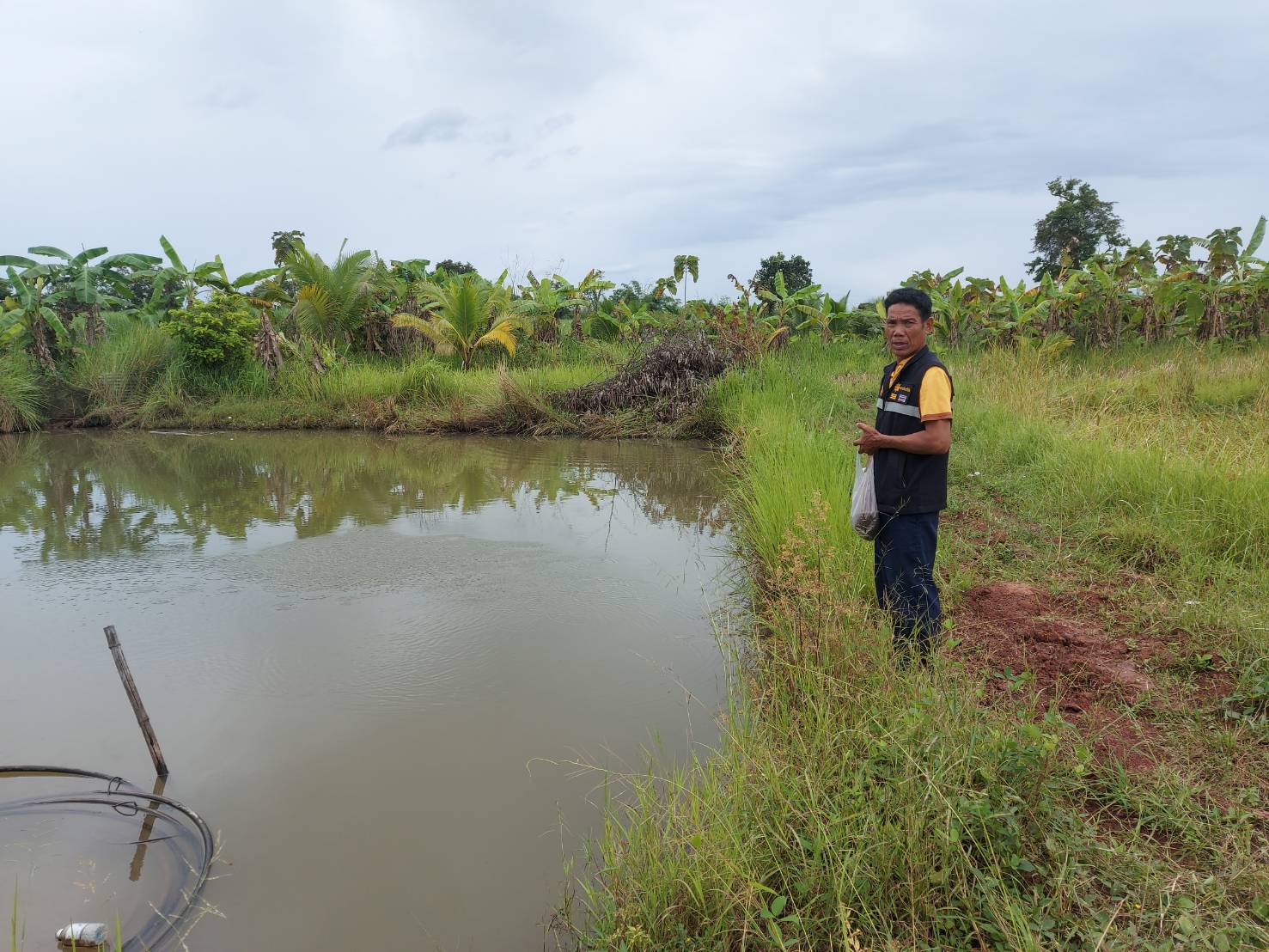 ปฎิบัติงานคัดเลือกเกษตรกรเข้าร