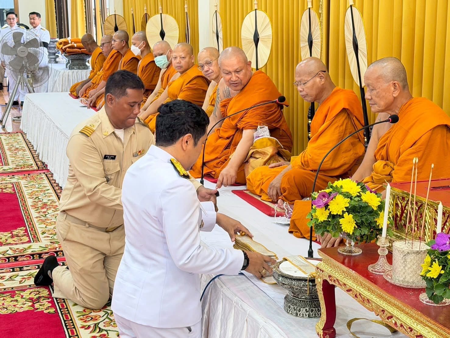 เข้าร่วมพิธีบำเพ็ญกุศลทักษิณานุประทานอุทิศถวายพระราชกุศลปัณรสมวาร (15 วัน)