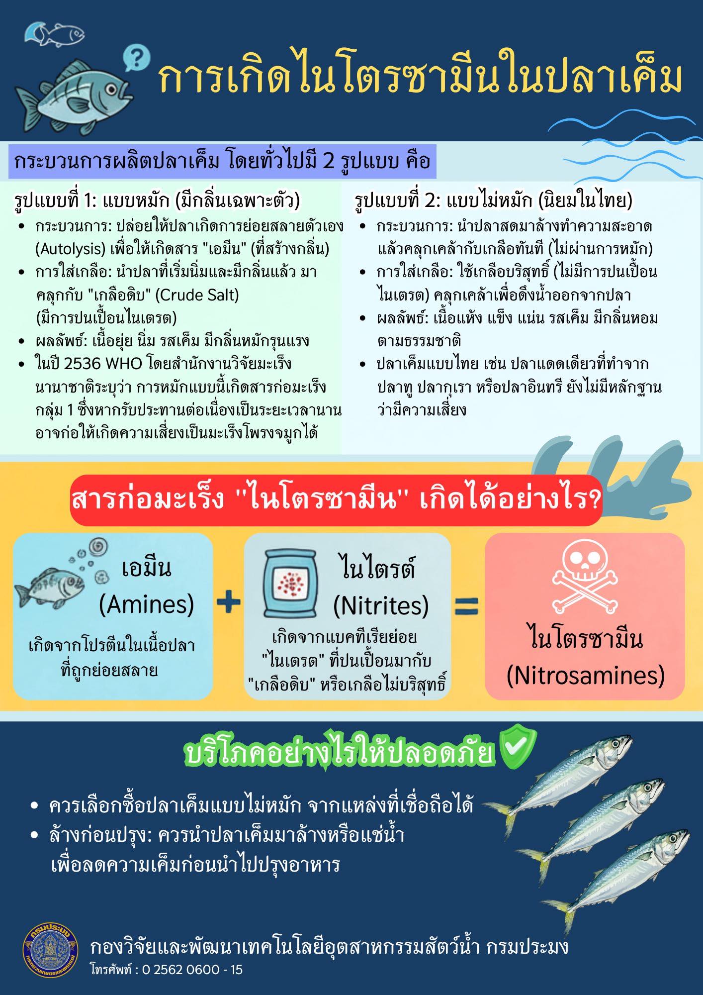 กรมประมง..แนะนำรับประทาน ‘ปลาเค็ม’ ให้ปลอดภัยจาก “ไนโตรซามีน”