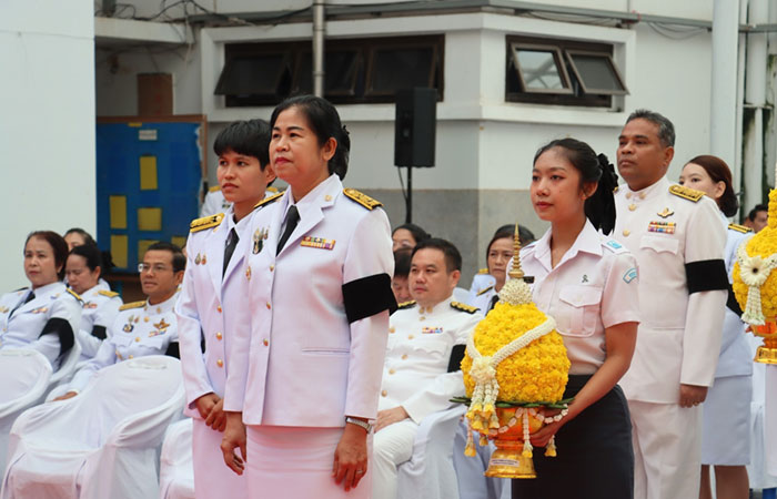 พิธีวางพานพุ่มดอกไม้สด ถวายราชสักการะเนื่องในวันบิดาแห่งฝนหลวง ประจำปี 2568