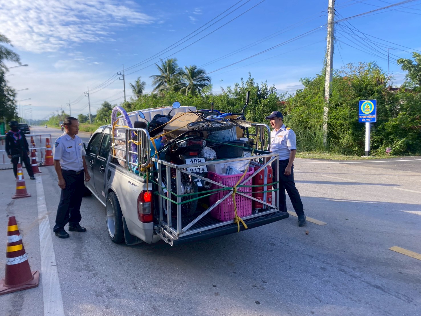 ตรวจบูรณาการ ณ จุดตรวจบ้านนาดง  ตำบลคลองน้ำใส