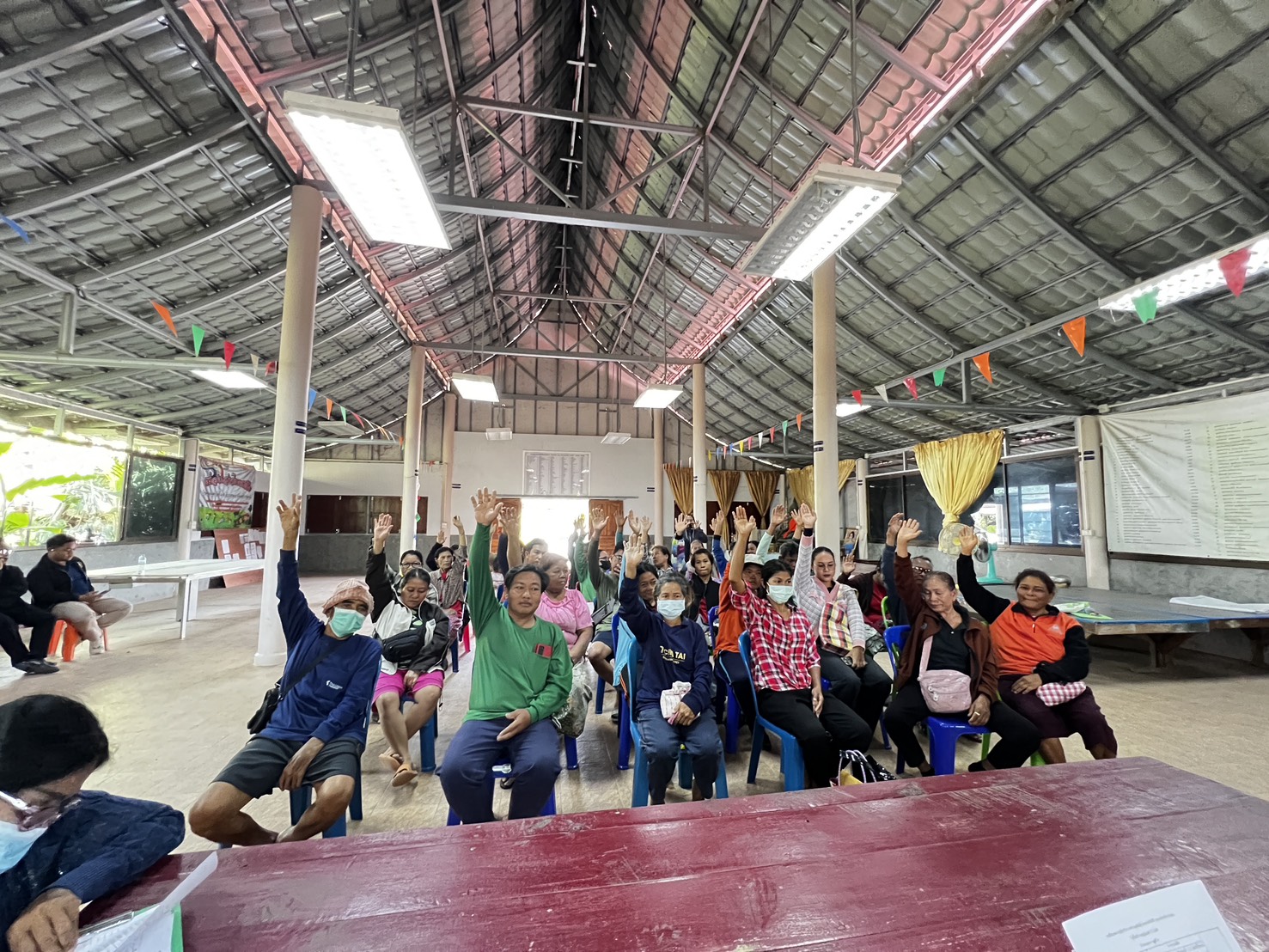 ตรวจเยี่ยม ประเมินศักยภาพศูนย์เรียนรู้การเพิ่มประสิทธิภาพการผลิตสินค้าเกษตร  และร่วมประชาคมตรวจสอบข้อมูลความเสียหายจากภัยพิบัติ ในพื้นที่ อ.เนินสง่า จ.ชัยภูมิ..คลิก