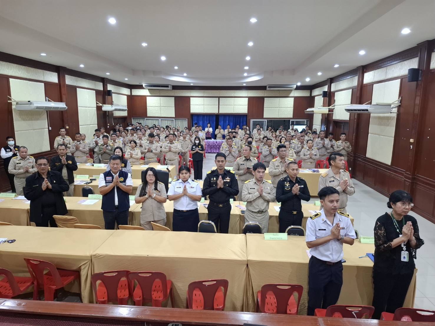 (อ.บางกรวย) การประชุมประจำเดือนหัวหน้าส่วนราชการ กำนัน ผู้ใหญ่บ้าน ประจำเดือน ธันวาคม 2568