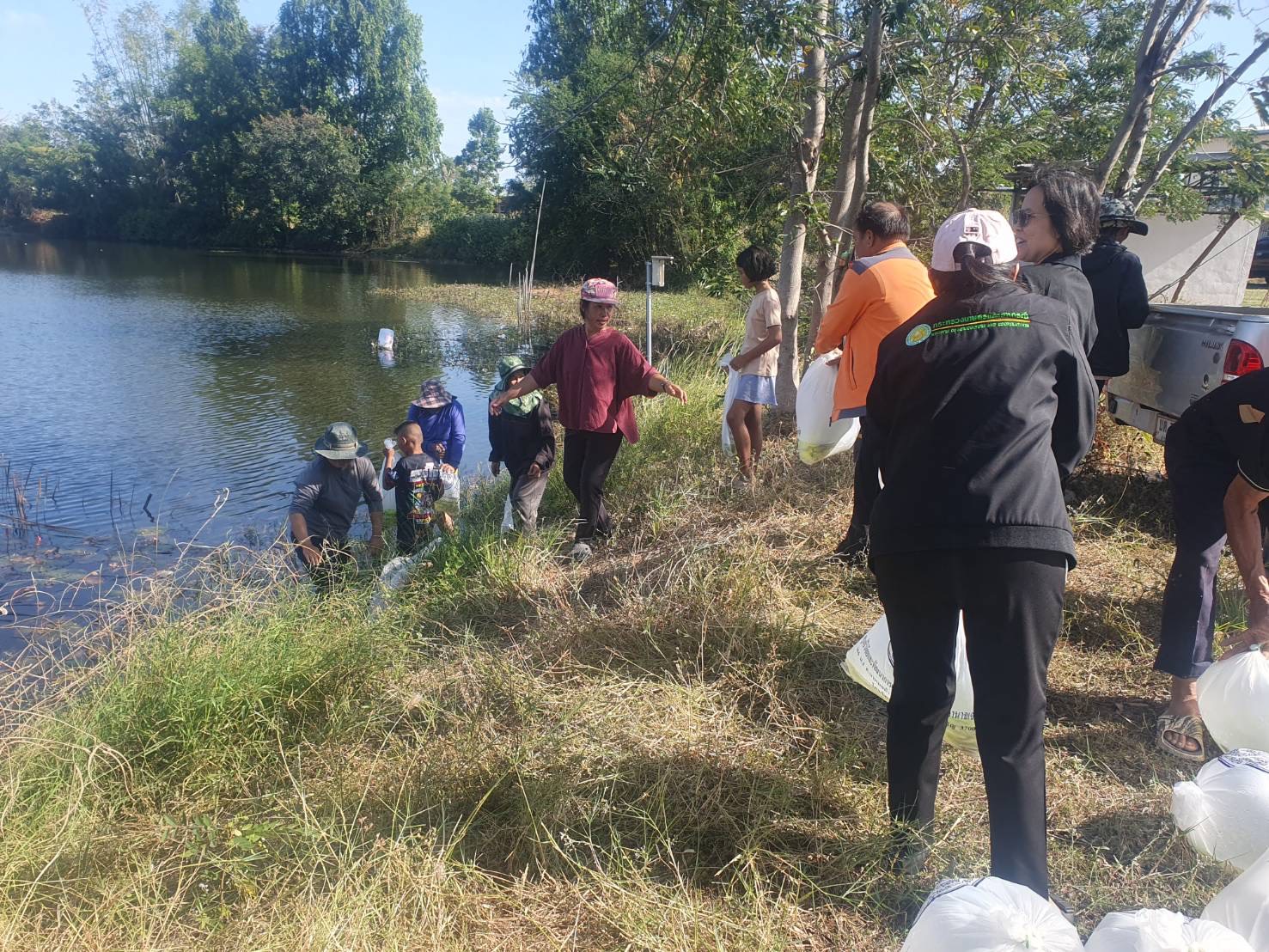 ปล่อยปลาในแหล่งน้ำ