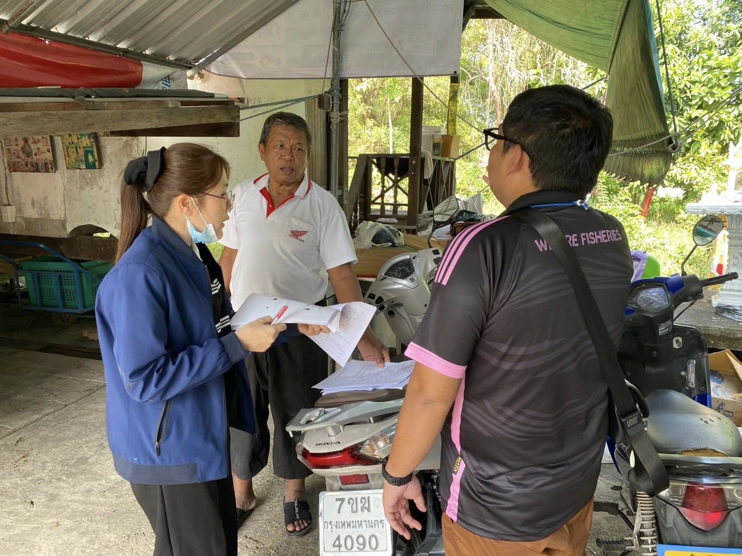 สำนักงานประมงพื้นที่กรุงเทพมหานครลงพื้นที่ให้บริการเกษตรกร และประชาสัมพันธ์หลักเกณฑ์การเข้าร่วมโครงการแปลงใหญ่