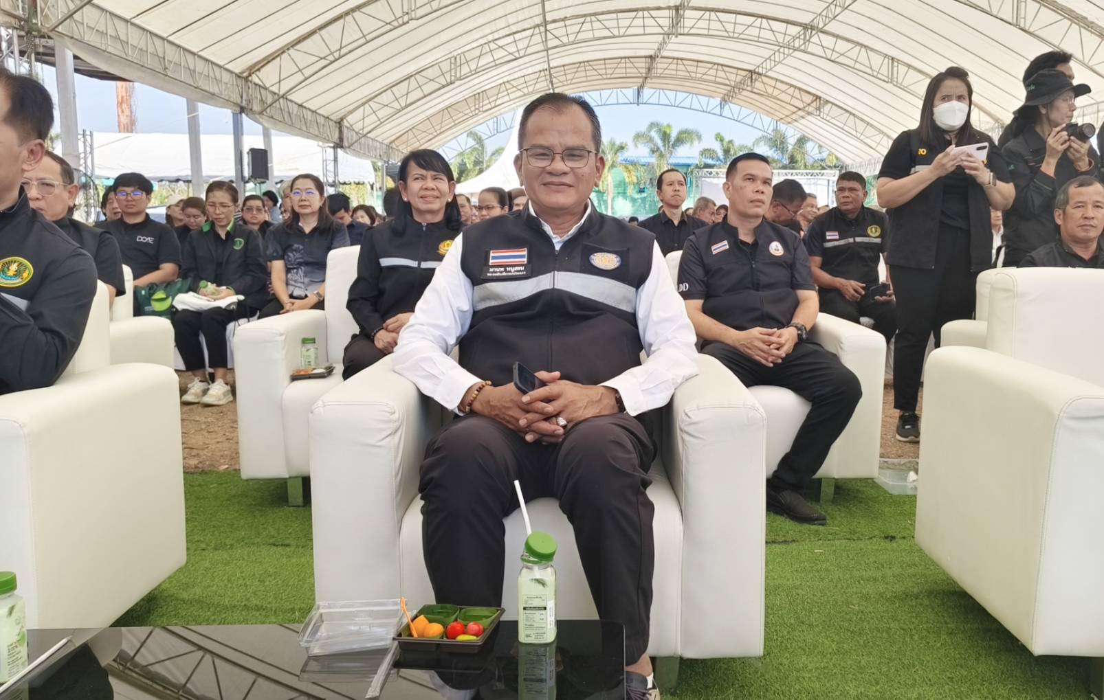 เข้าร่วมพิธีเปิดงานรณรงค์เพื่อส่งเสริมและถ่ายทอดเทคโนโลยีการจัดการสุขภาพพืชให้มีประสิทธิภาพ ภายใต้แนวคิด 