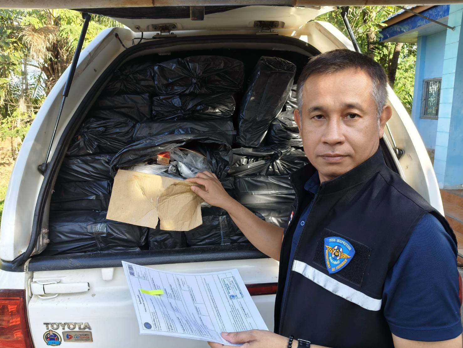 23 ธันวาคม 2568 ตรวจสอบสินค้าประมงส่งออกไปยังสปป. ลาว ณ สะพานมิตรภาพไทย - ลาว แห่งที่ 2