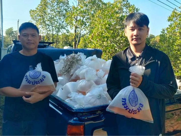 ศพช.ฉะเชิงเทรา สนับสนุนลูกพันธุ์กุ้งแชบ๊วย จำนวน ๒,๐๐๐,๐๐๐ ตัว ให้กับสำนักงานประมงจังหวัดชลบุรี เพื่อปล่อยถวายเป็นพระราชกุศล เนื่องในวันคล้ายวันพระบรมราชสมภพ พระบาทสมเด็จพระบรมชนกาธิเบศร มหาภูมิพลอดุลยเดชมหาราช บรมนาถบพิตร วันชาติและวันพ่อแห่งชาติ ๕ ธันวาคม ๒๕๖๘