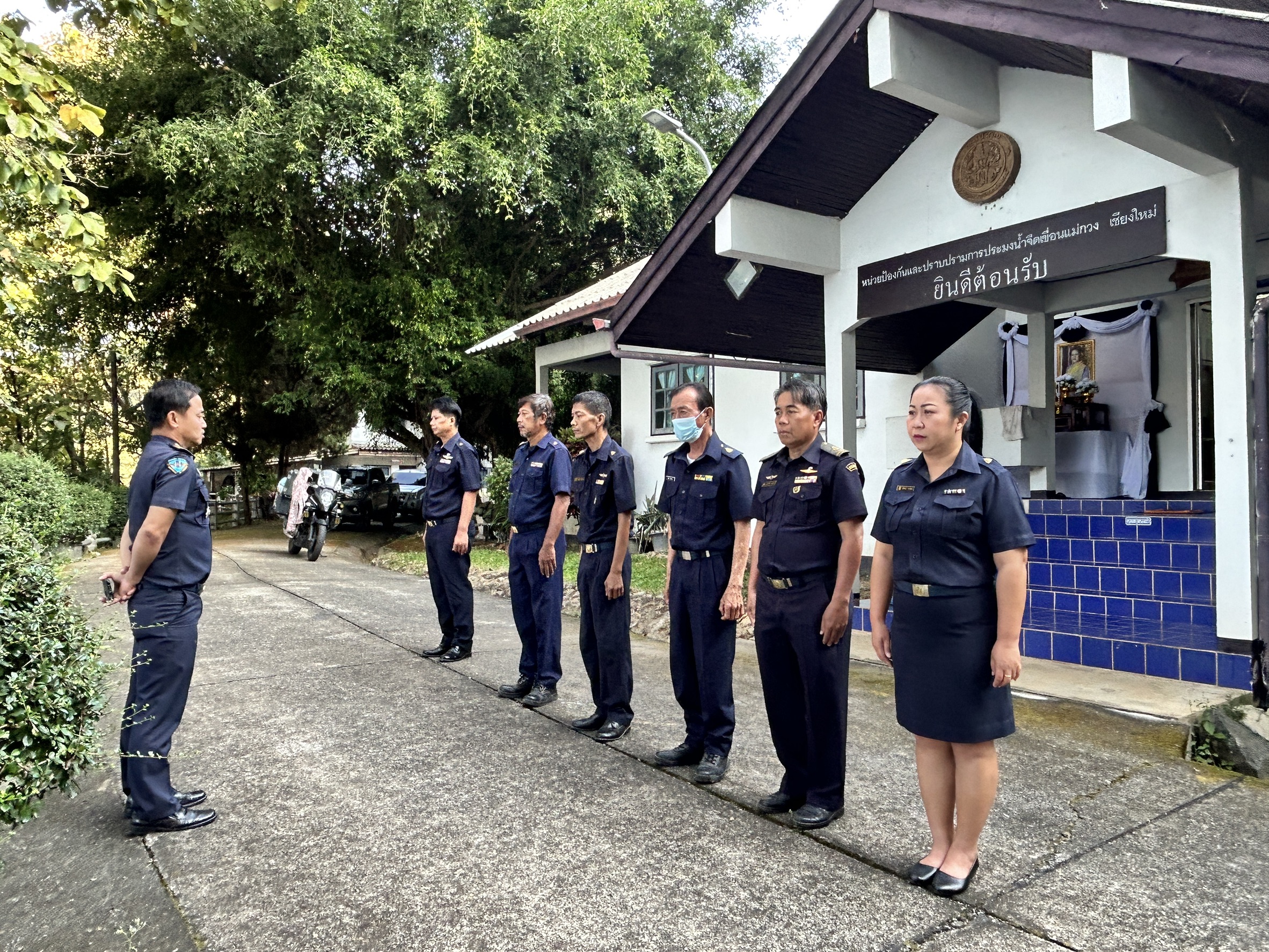 กิจกรรมหน้าเสาธง และจัดประชุมถ่ายทอดนโยบายผู้บริหาร