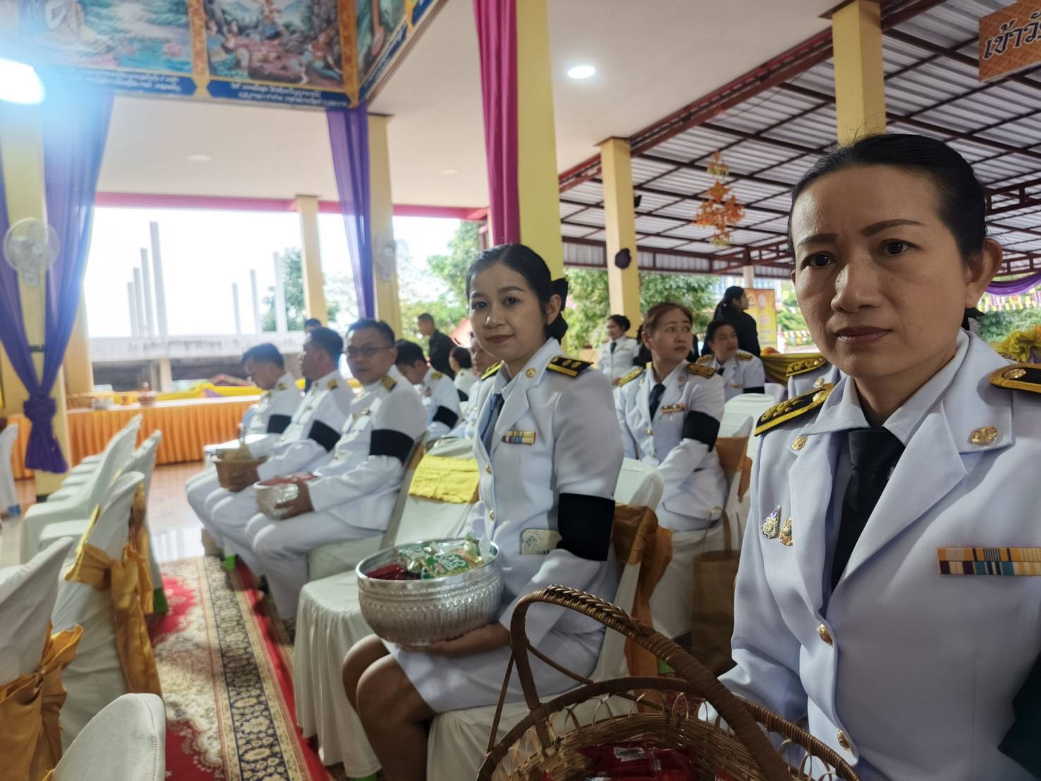 ร่วมพิธีทำบุญตักบาตรบำเพ็ญกุศลปัณรสมวาร 50 วัน 