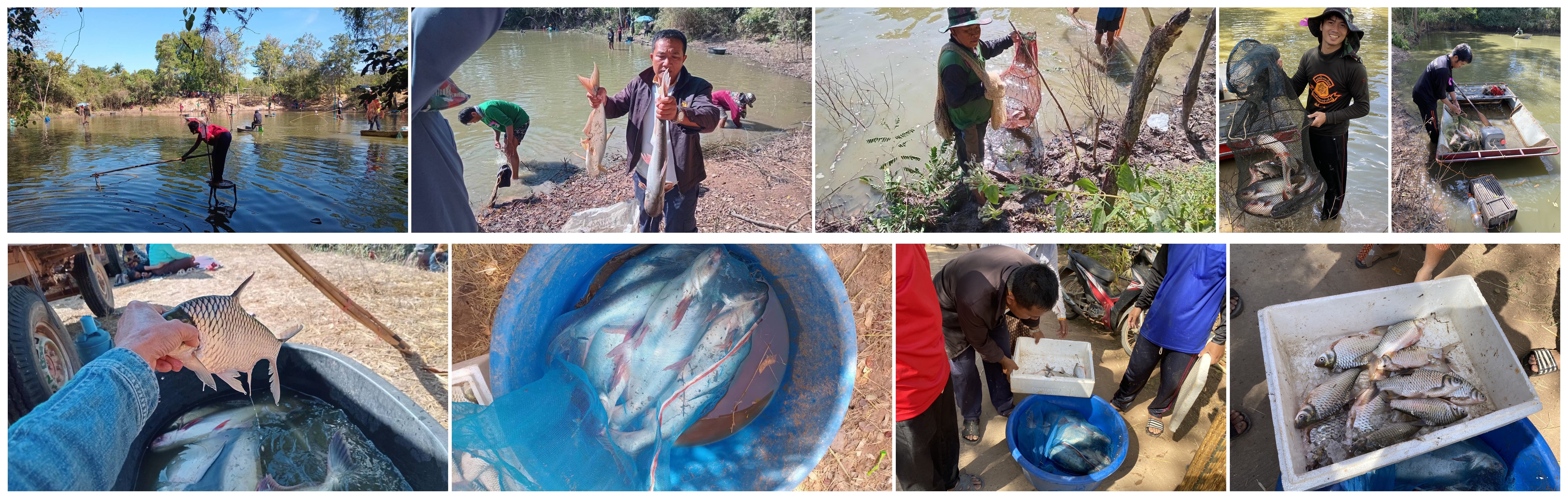 บึงคำอ้อ บ้านห้วยวังปลา หมู่ที่ 5 ตำบลศรีธาตุ อำเภอศรีธาตุ จังหวัดอุดรธานี ได้จัดกิจกรรมขายบัตรเปิดจับปลา ได้เงินรวมทั้งสิ้น 5,800 บาท