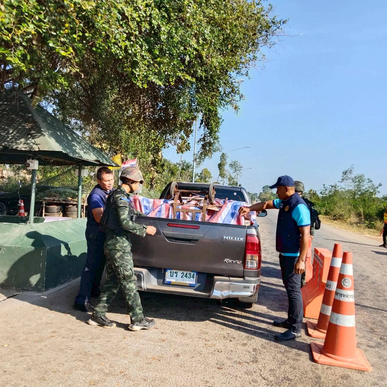 ตรวจบูรณาการ ทางจุดตรวจบ้านทับพริก