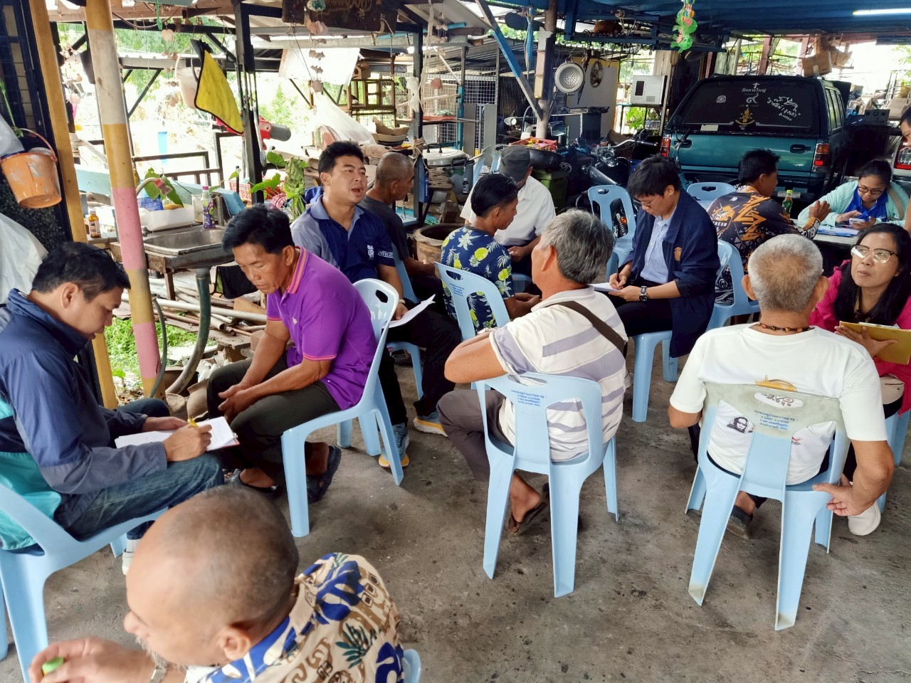 สัมภาษณ์ผู้ทำประมงกุ้งก้ามกรามในแม่น้ำเจ้าพระยาในพื้นที่จังหวัดปทุมธานีและพระนครศรีอยุธยา 