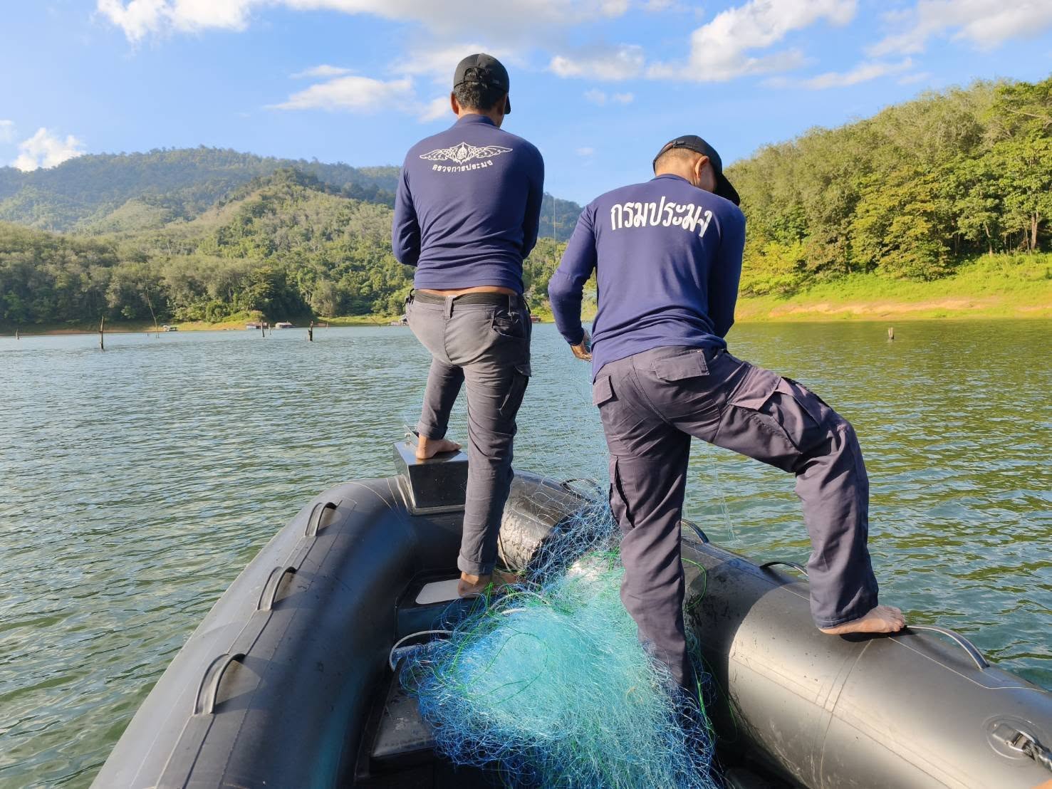 ออกปฏิบัติงานควบคุม ติดตามเฝ้าระวัง การทำการประมงในพื้นที่น้ำน่านภายใน ประจำปีงบประมาณ 2569