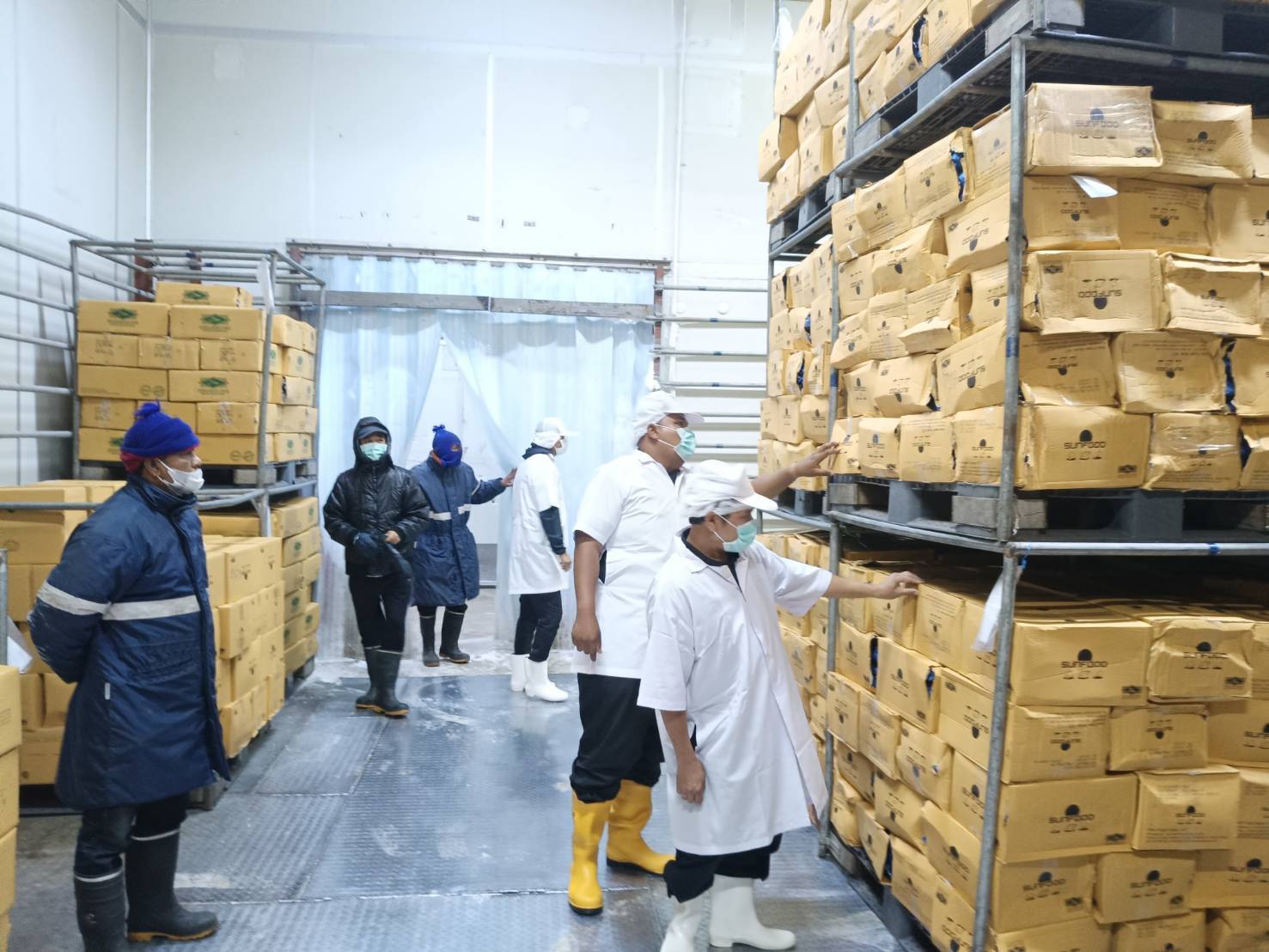 ศูนย์บริหารจัดการด่านตรวจประมงเขต 9 (สตูล) บูรณาการปศุสัตว์จังหวัดสตูล ด่านกักกันสัตว์สตูล ตรวจเข้มห้องเย็นและสถานที่พักซากสัตว์  