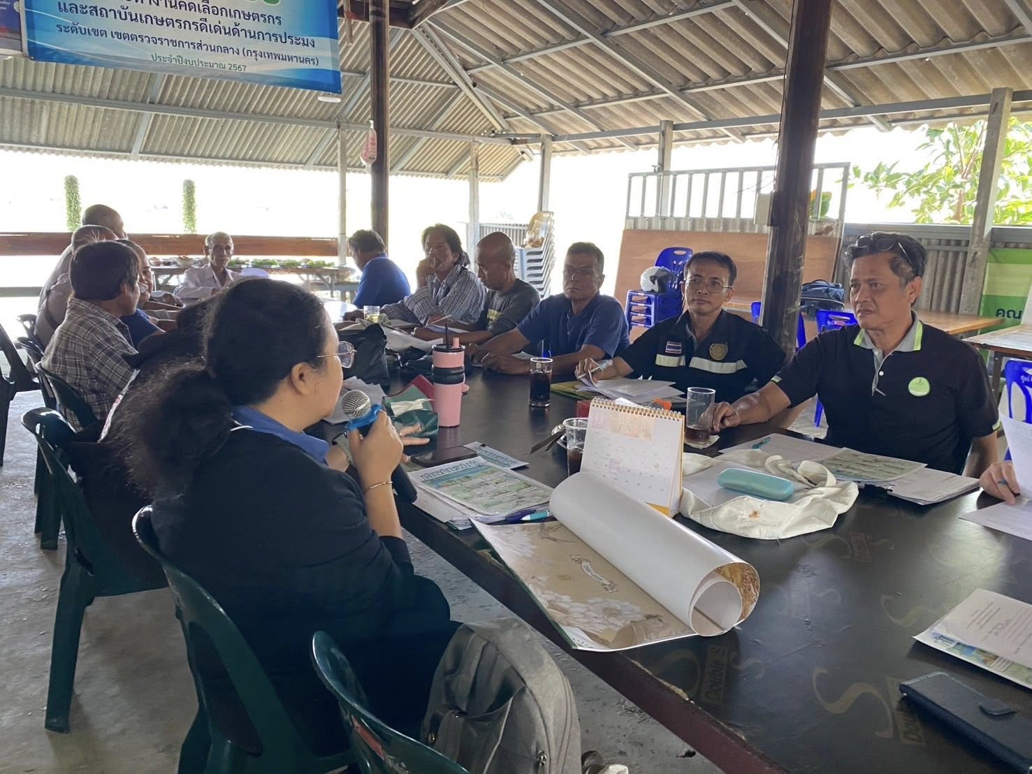 สำนักงานประมงพื้นที่กรุงเทพมหานครเข้าร่วมประชุมศูนย์บริการและถ่ายทอดเทคโนโลยีประจำแขวงแสมดำ เขตบางขุนเทียน กรุงเทพมหานคร