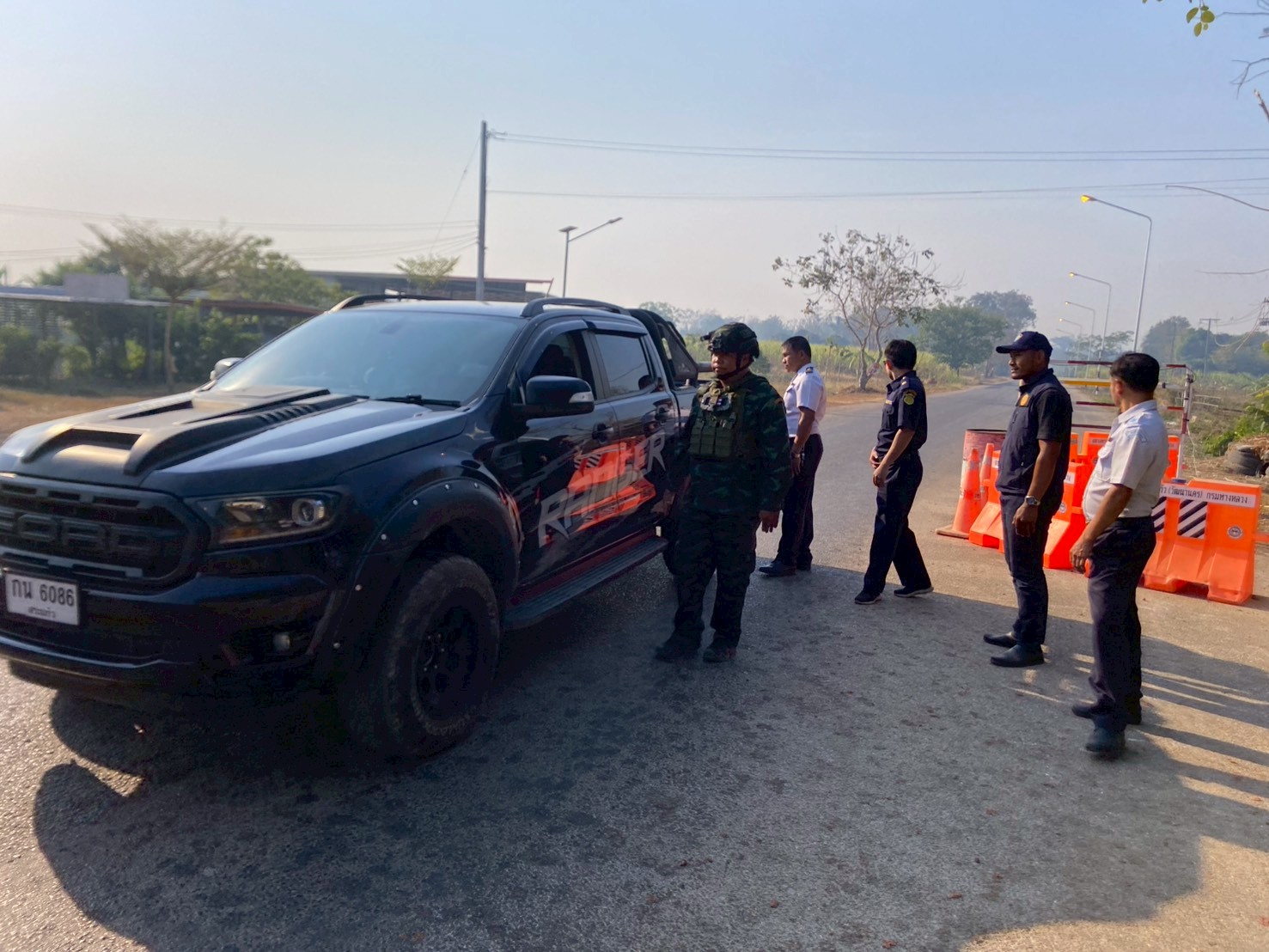 ตรวจบูรณาการ ทางจุดตรวจบ้านทับพริก..คลิก