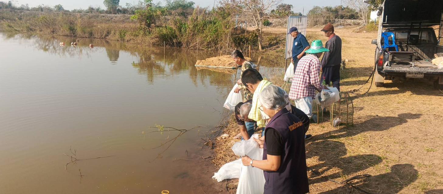 ลงพื้นที่ประเมิน CPUE พร้อมปล่อยพันธุ์ปลาบึก อำเภอจอมบึง..คลิก