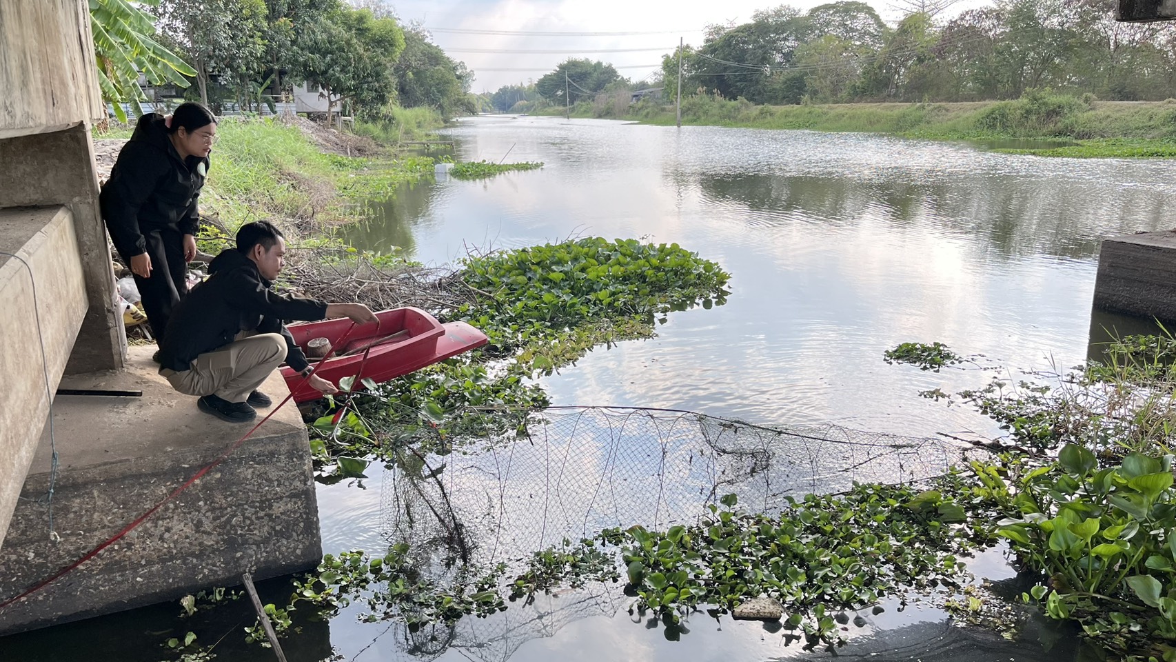 (อ.ไทรน้อย & อ.บางบัวทอง) การตรวจติดตามการทำประมงผิดกฎหมาย..คลิก