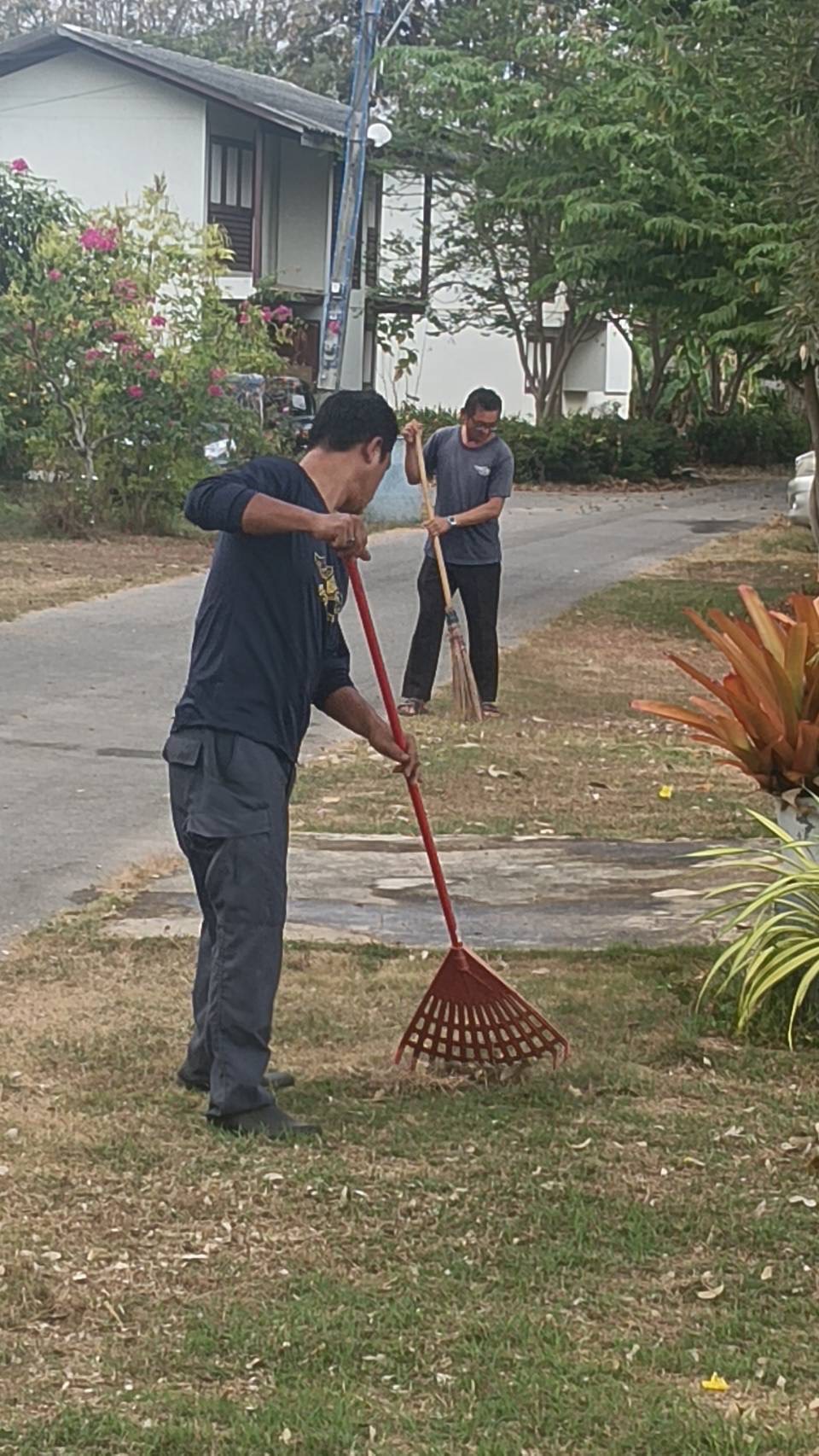 ดำเนินกิจกรรมปรับปรุงภูมิทัศน์บริเวณอาคารสำนักงาน
