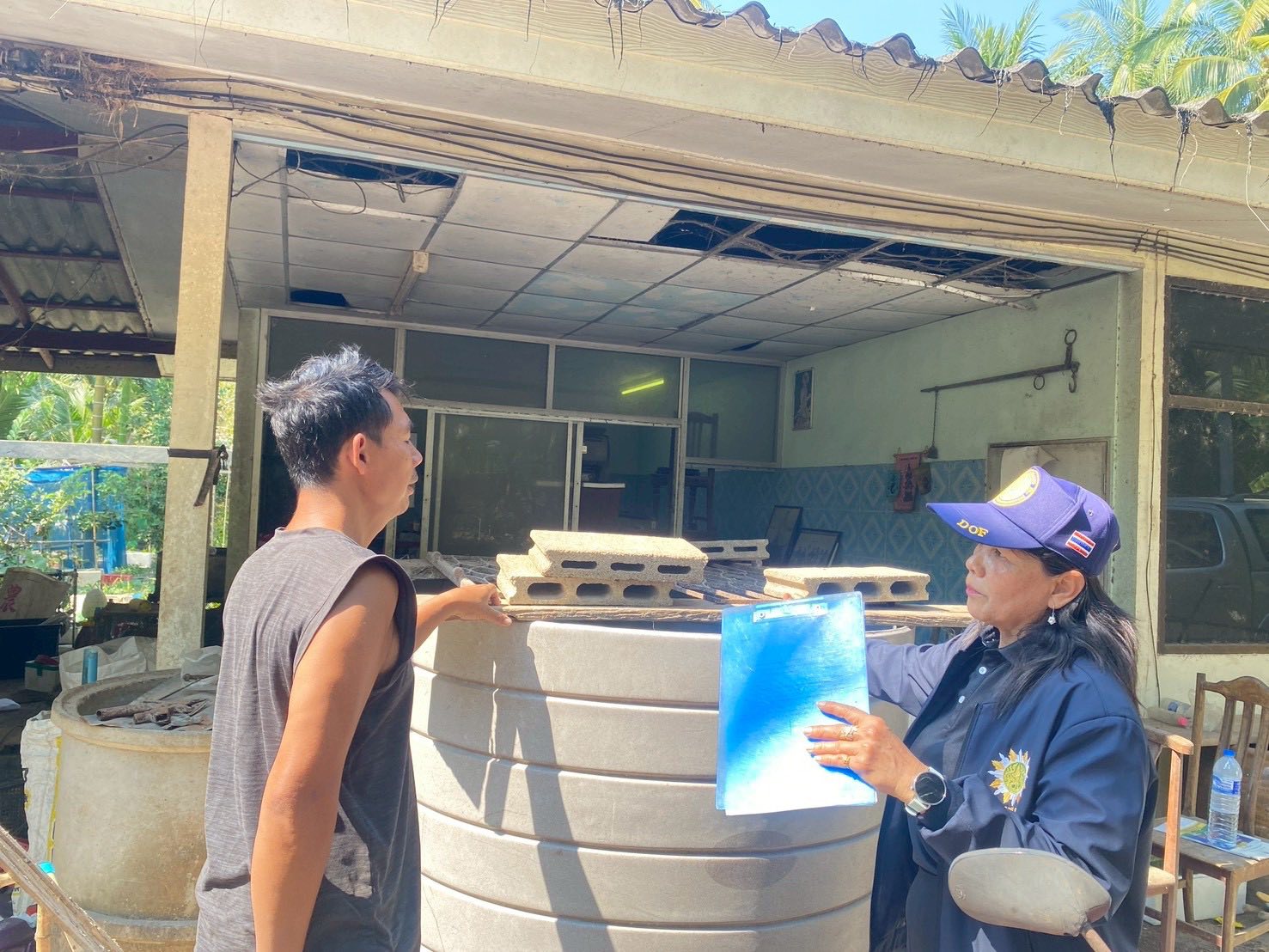 ร่วมลงพื้นที่ตรวจสอบสถานที่ และบ่อเลี้ยงจระเข้ของนายทศวิน ไทยภัคดี..คลิก