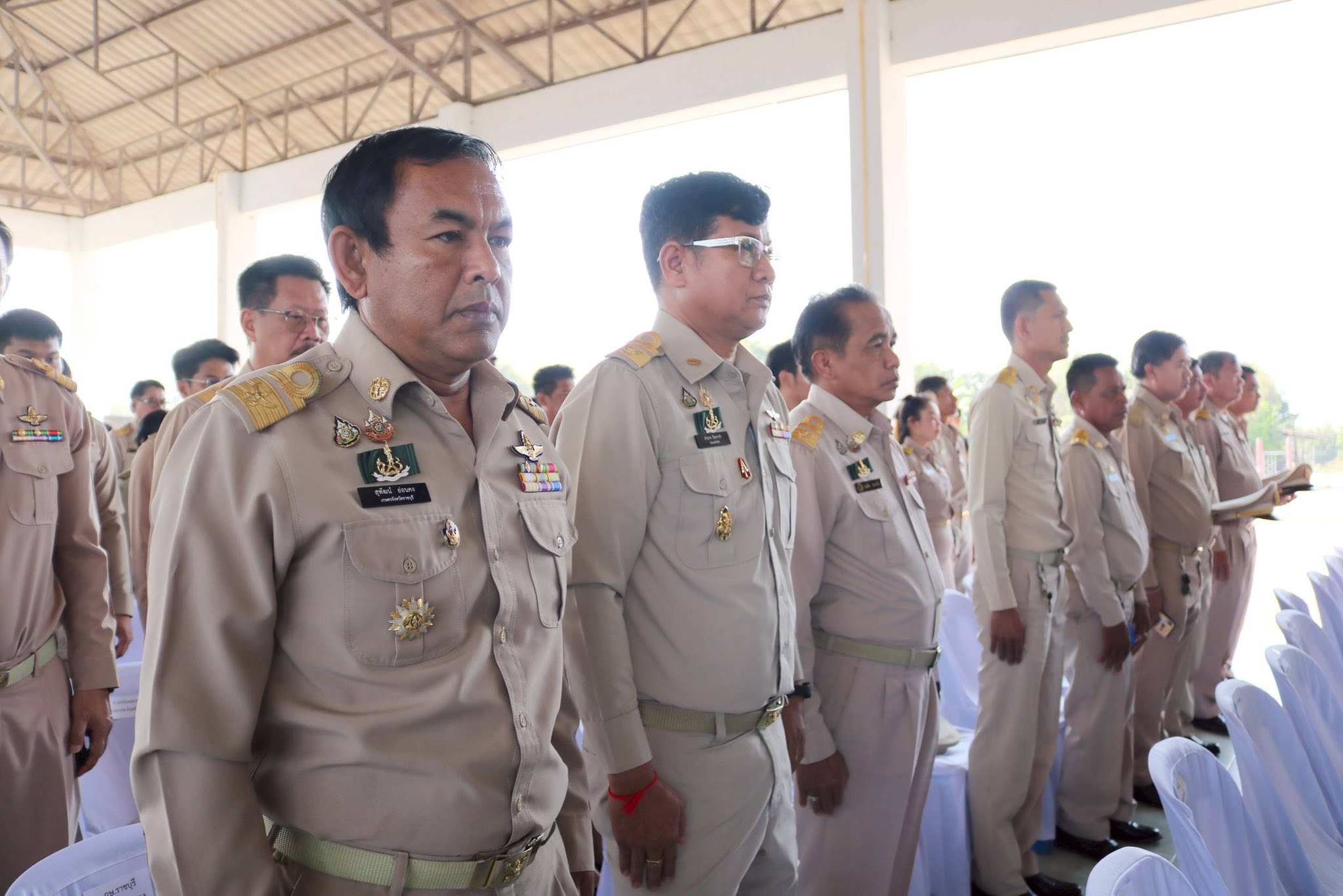 ร่วมต้อนรับ พลอากาศเอกชลิต พุกผาสุก องคมนตรี ประธานอนุกรรมการ