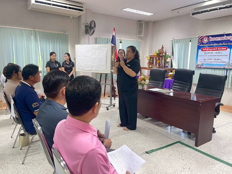 ข้าราชการและเจ้าหน้าที่ ศพช.ฉะเชิงเทรา เข้าร่วมการประชุมประชาคมหมู่บ้าน ณ ห้องประชุมองค์การบริหารส่วนตำบลบางแก้ว และศาลาวัดสัมปทวนนอก ตำบลบางแก้ว อำเภอเมือง จังหวัดฉะเชิงเทรา