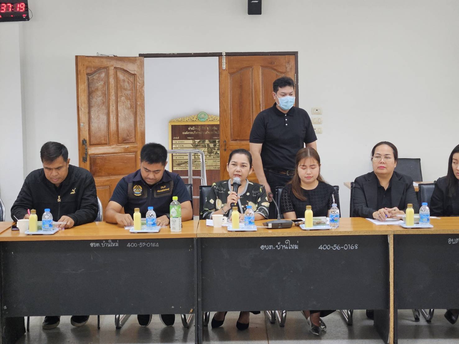 (อ.บางใหญ่) ประชุมคณะทำงานชุดปฎิบัติการป้องกันและเฝ้าระวังการเผาในพื้นที่การเกษตรระดับอำเภอเพื่อลดฝุ่นละอองขนาดเล็ก (PM 2.5) ปี 2568 - 2569