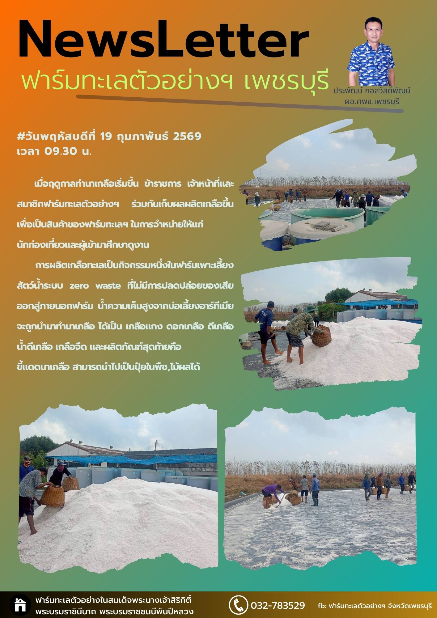 เก็บผลผลิตเกลือ